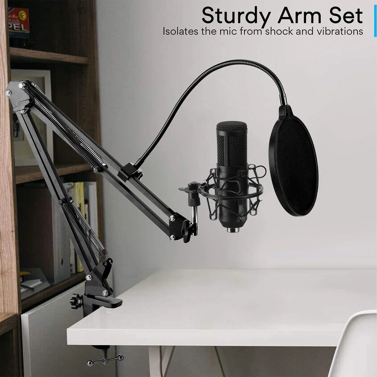 Microfono a condensatore USB BM800 per PC, kit microfono da studio, canto e streaming.