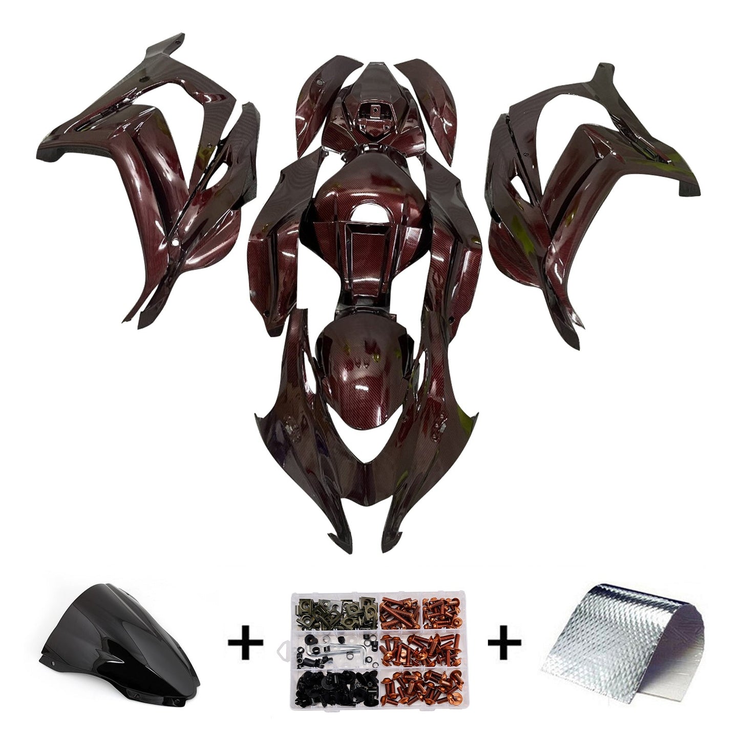 Kit carenatura iniezione in plastica ABS adatto per Kawasaki ZX10R 2016-2020