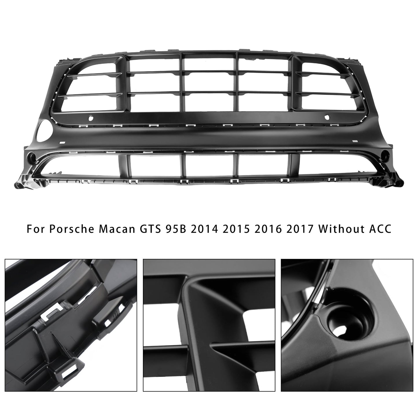 Griglia paraurti anteriore Porsche Macan GTS 95B 2014-2017 95B807683-AG-0K1