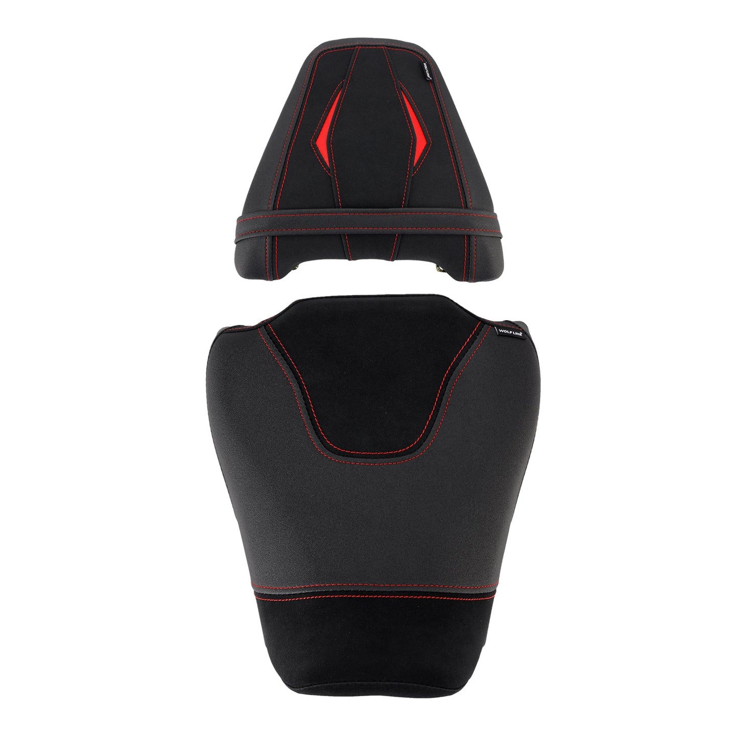 2024-2025 Per Honda Cb650R Cbr650R Parte anteriore inferiore con sedile posteriore conducente passeggero nero2