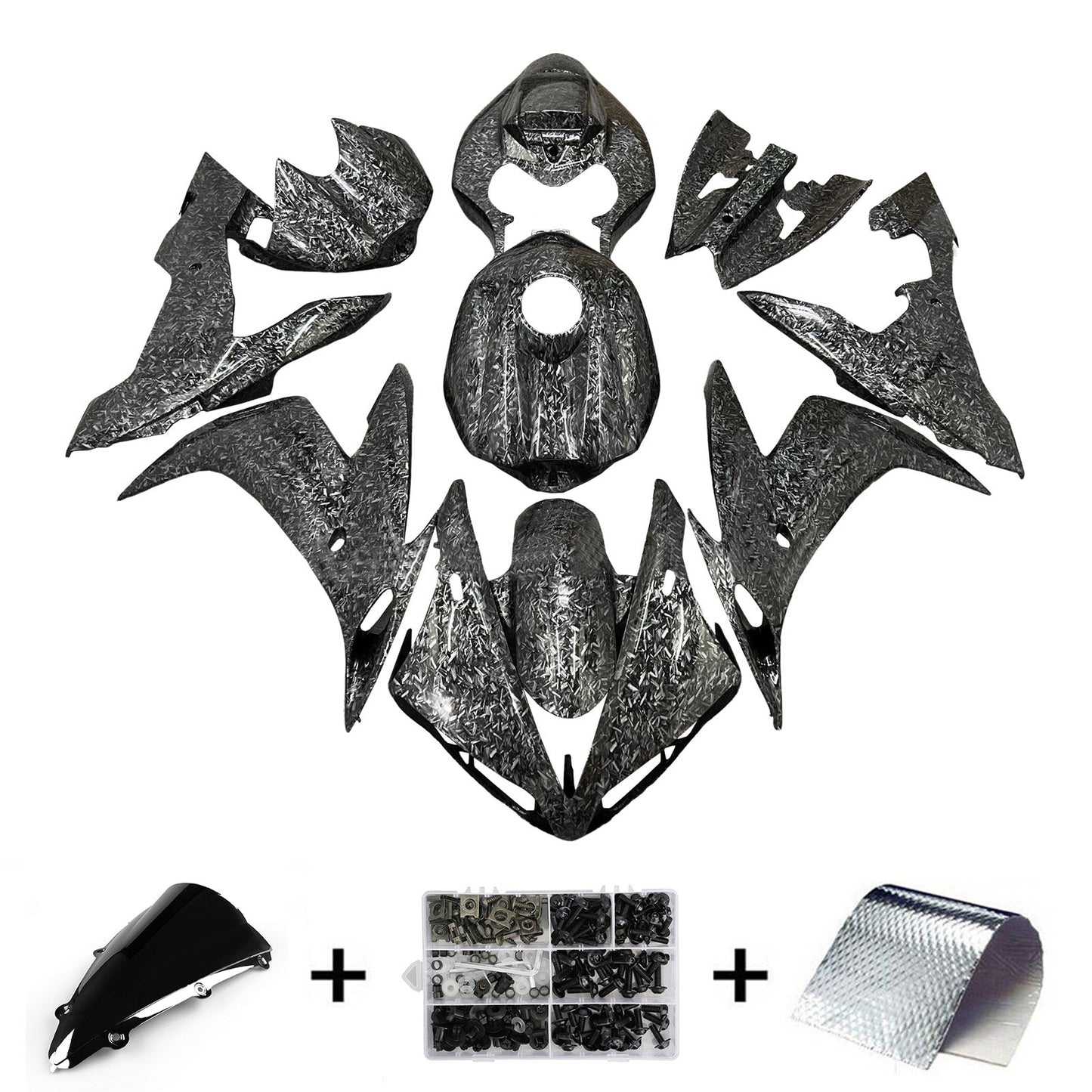 Kit carenatura iniezione plastica ABS per Yamaha YZFR1 YZF-R1 2004-2006