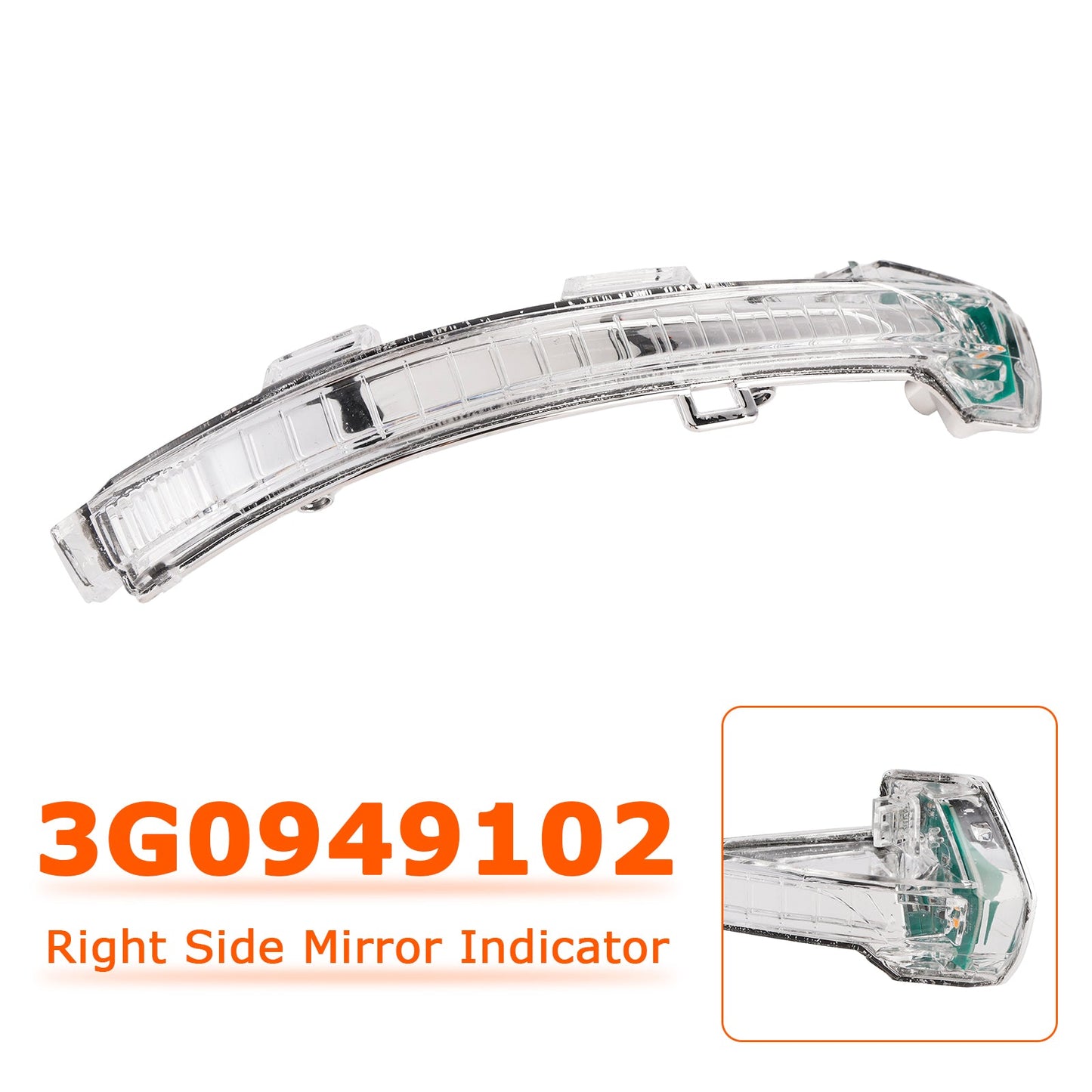 Indicatore di direzione per specchietto retrovisore destro per VW Passat B8 2015-2020 3G0949102