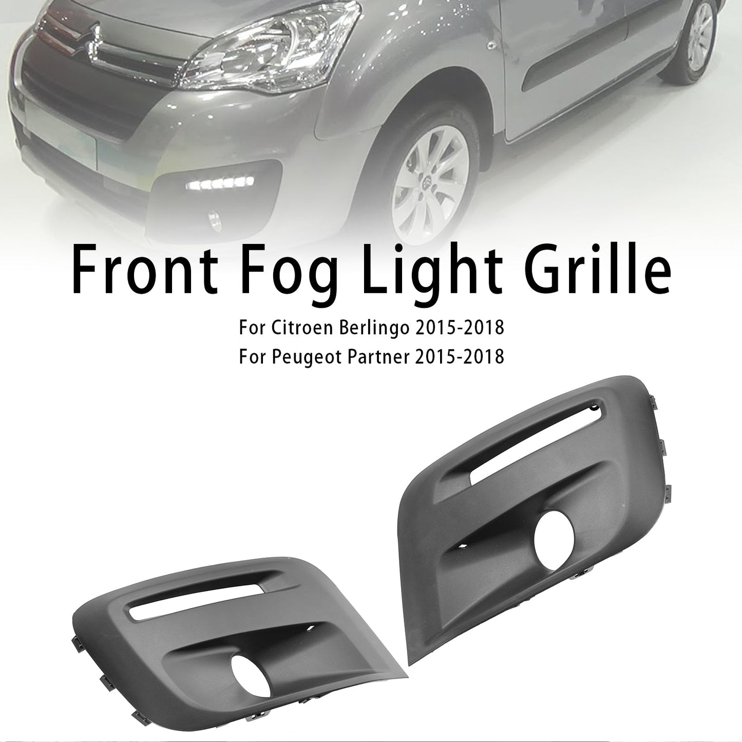 Griglia 2015-2018 del fendinebbia del paraurti anteriore di Citroen Berlingo 1513564680 9810965777