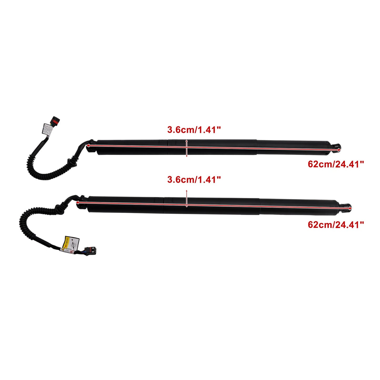 Supporto di sollevamento elettrico per portellone posteriore Porsche Macan 2015-2019 2 pezzi 95B827851B