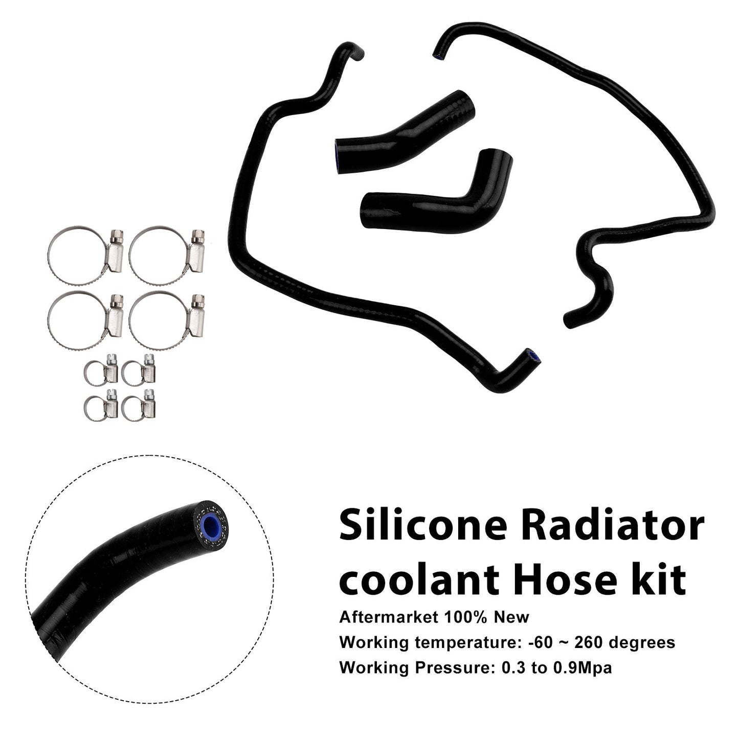 Kit di tubi flessibili in silicone per il liquido di raffreddamento del radiatore della Rocket 3 (2019-2024)