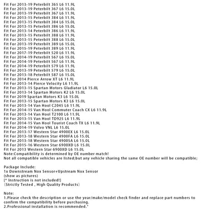 Kit sensore Nox 5WK96740B 5WK96741B 4326874 per Freightliner Coronado L6 15.0L 2013-2018