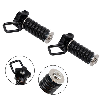 Coppia di ancoraggi di fissaggio con anello a D da 1"" neri per Polaris Rzr 570 800 900 1000