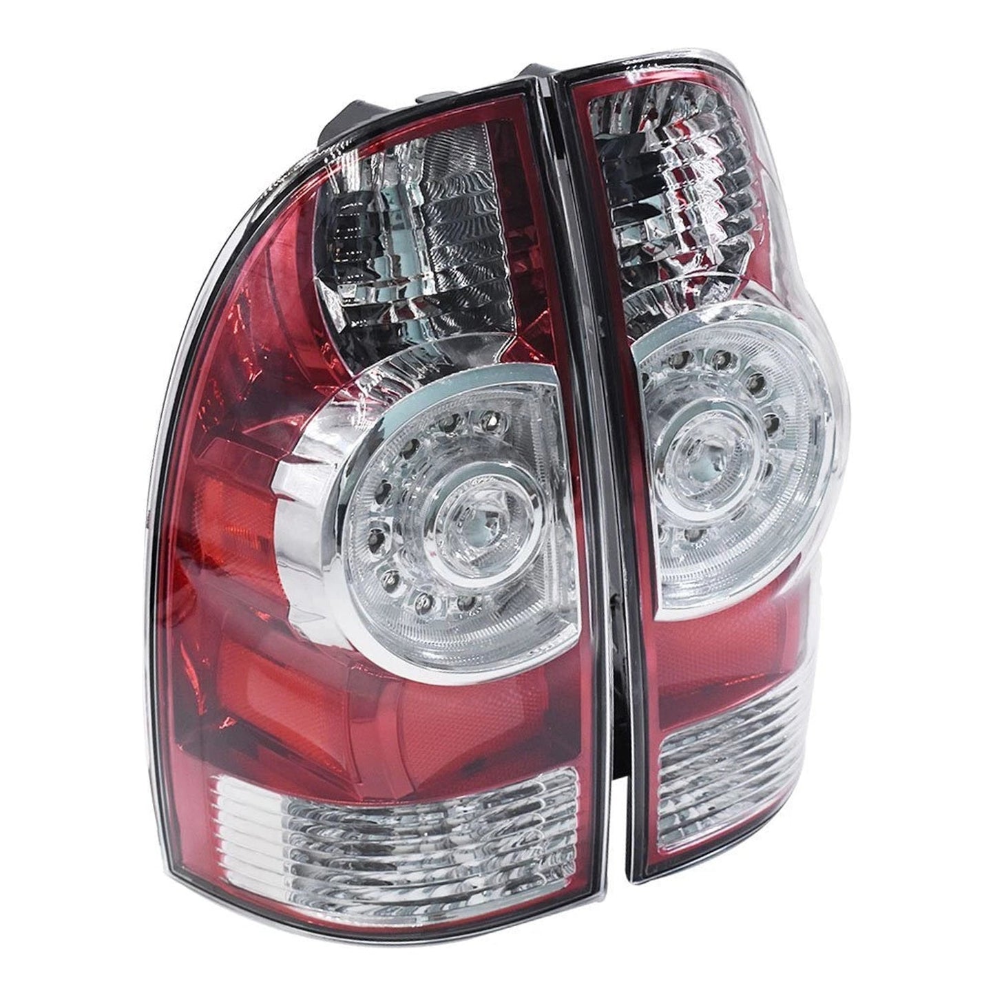 Fanali posteriori a LED per Toyota Tacoma Base Crew Cab Pickup 4 porte, anni 2005-2015, luce freno, codice 8156004150, codice 8155004160.