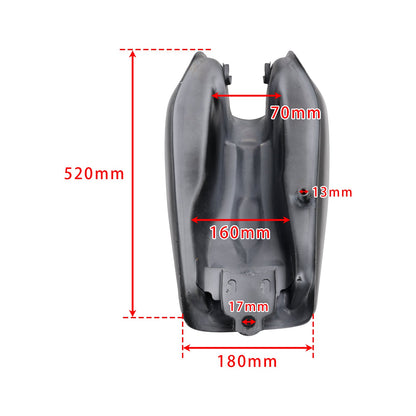 Serbatoio carburante Cafe Racer 9L / 2,4 Gal per Honda CG 125 - Nero opaco