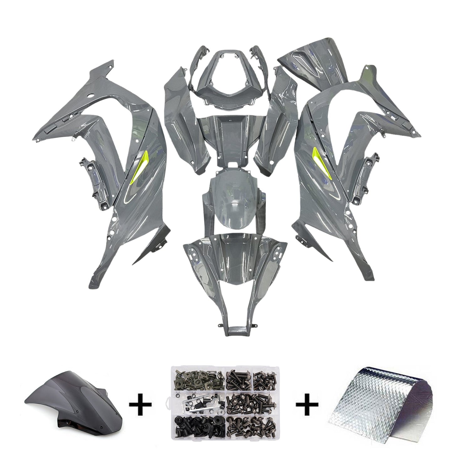 Kit carenatura iniezione in plastica ABS adatto per Kawasaki ZX10R 2011-2015