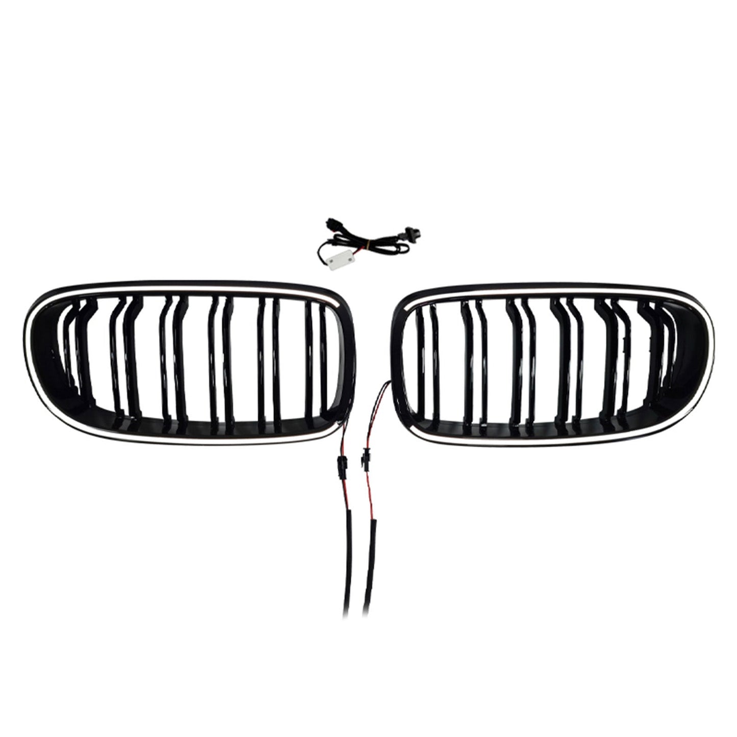 Griglia anteriore a doppio rene con nervature per BMW Serie 3 E90/E91 LCI 2009-2011