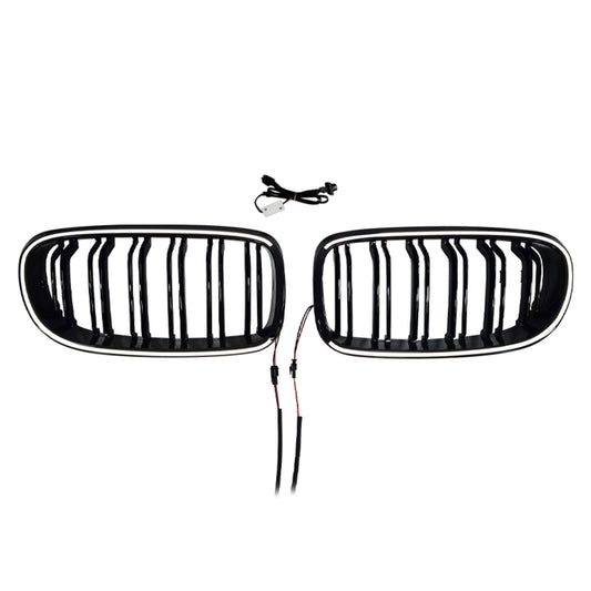 Griglia anteriore a doppio rene con nervature per BMW Serie 3 E90/E91 LCI 2009-2011