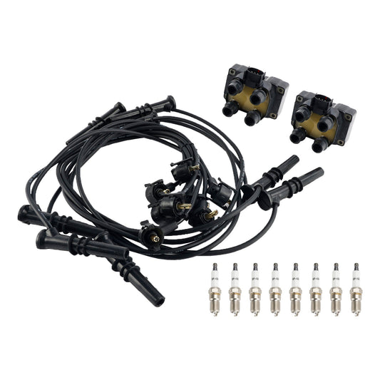 1997-1999 Ford E-150 Econoline Club Wagon V8 4.6L 2 bobine di accensione, 8 candele e set di cavi FD487 SP432