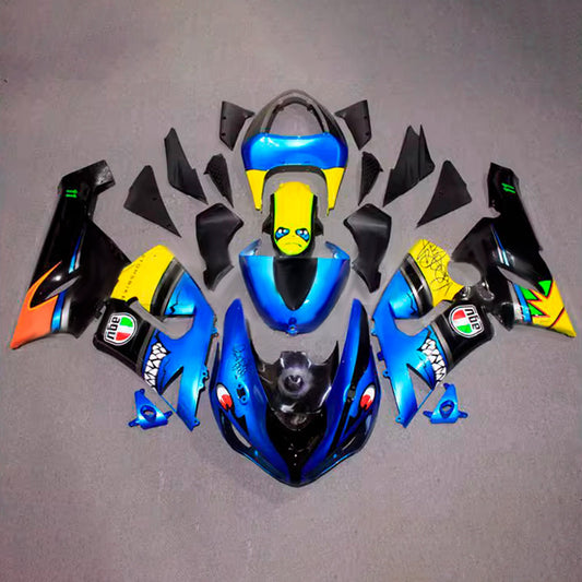 Kit carenatura iniezione in plastica ABS adatto per Kawasaki ZX6R 636 2005-2006