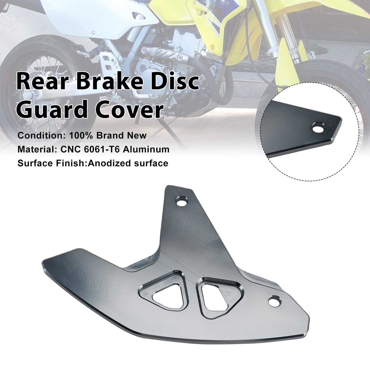 Copertura di protezione del disco freno posteriore per Suzuki DR-Z400SM 2000-2024 DRZ400/S/E