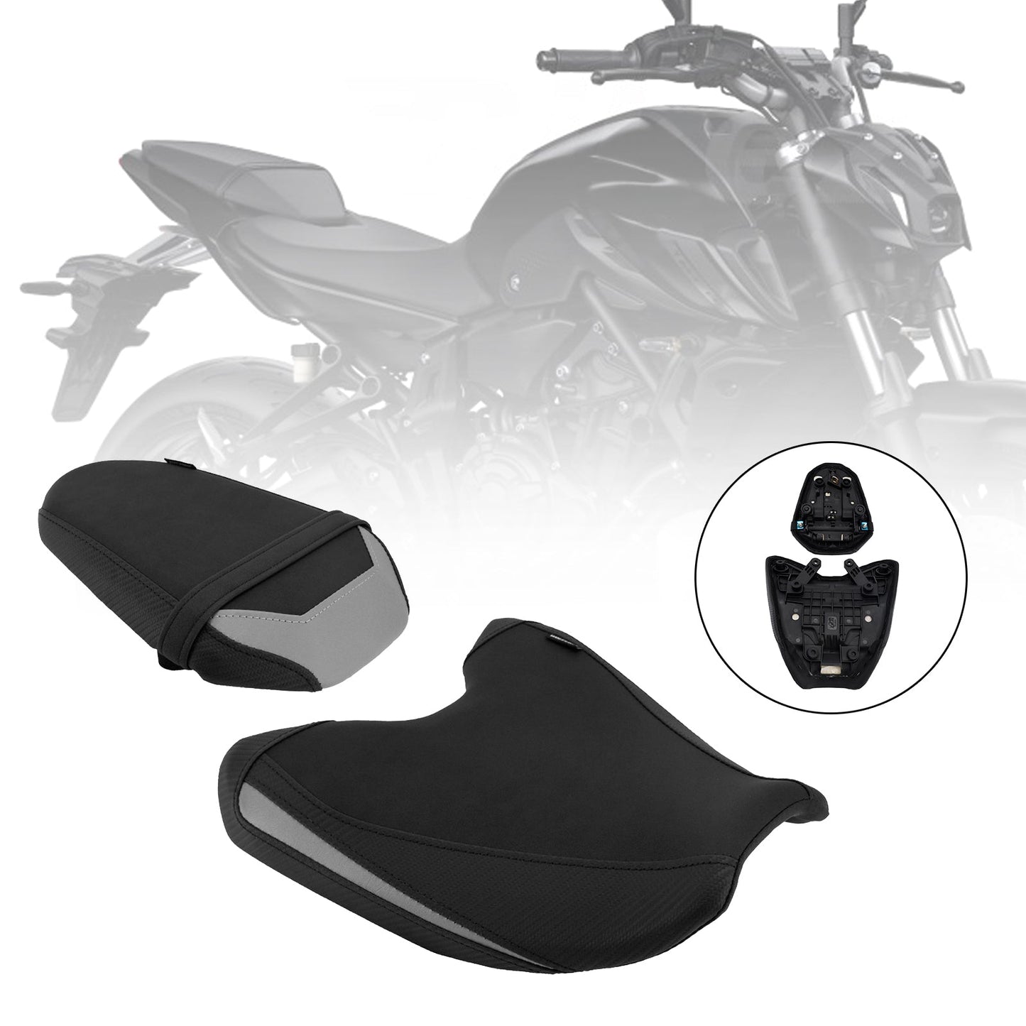 Kit sella posteriore per pilota e passeggero per Yamaha MT-07 689cc, anni 2025-2026