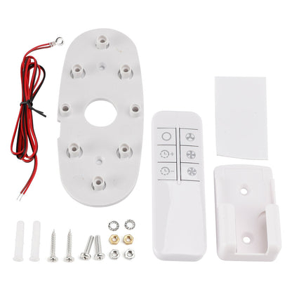 Ventola a basso consumo con rilevamento automatico 12V/24V per barche e camper, colore bianco