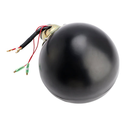 Lampada faro multifunzionale nera personalizzata n. 84 per Bobber Chopper Racer