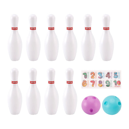Set di palle da bowling luminose da 19 cm, giocattolo da gioco per feste per bambini, da interno e da esterno
