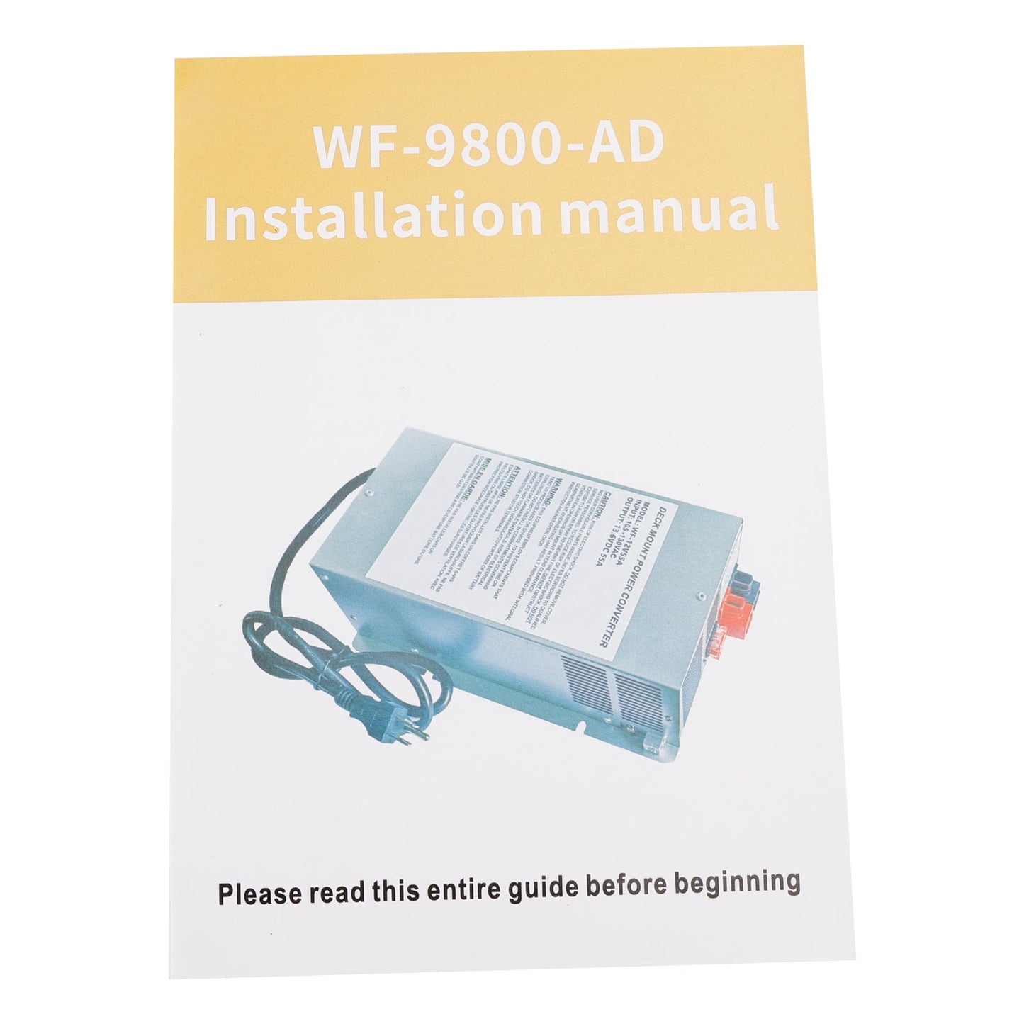 Convertitore di potenza WF-9865 da 65 Ampere per camper, roulotte e camper WF-9865-AD-CB WF-9800