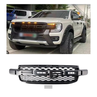 Griglia paraurti anteriore Per Ford Ranger Everest Next Gen T9 Wildtrak 2023-2024 con LED bianco