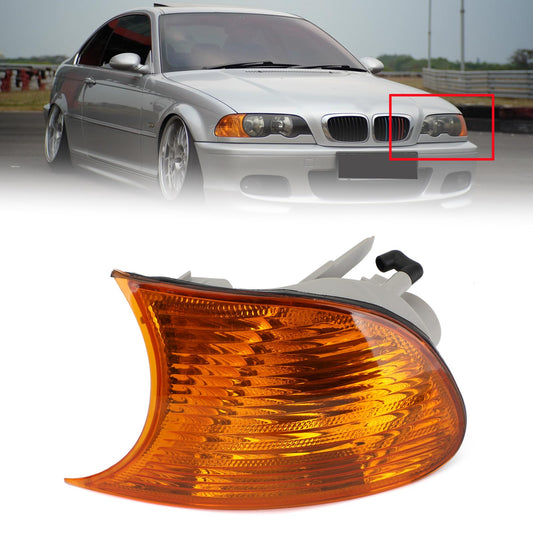 Luci d&#39;angolo sinistra/destra Indicatori di direzione per BMW E46 2 porte 1998-2001 Y Generico