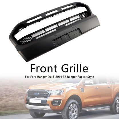 2019-2023 Ford Ranger T8 Ranger Raptor Style Griglia del paraurti anteriore Matt Nero
