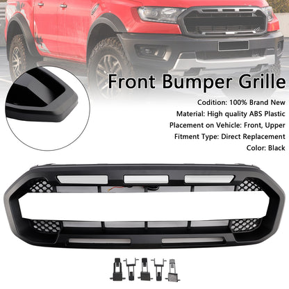 Griglia paraurti anteriore Raptor Style adatta per Ford Ranger 2019-2023, nera