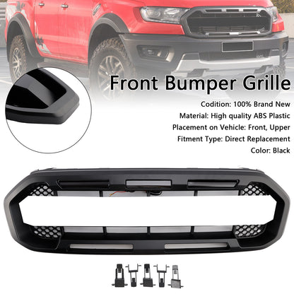 Griglia paraurti anteriore stile Raptor nera adatta per Ford Ranger 2019-2023