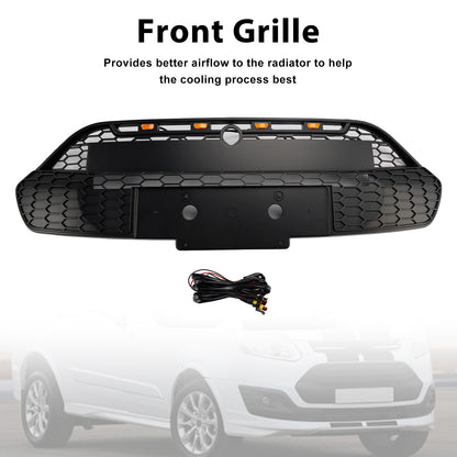 2013-2017 Ford Transit Custom Griglia per paraurti anteriore nera opaca con LED