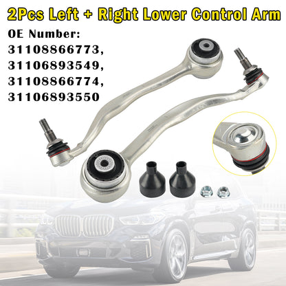 Braccio di controllo inferiore sinistro + destro 2 pezzi BMW X5 G05 X6 G06 X7 G07 2019-2024