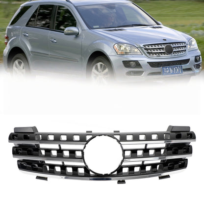 Per Mercedes ML-Class W164 2005 2006 2007 2008 Griglia paraurti anteriore Cromo/Nero