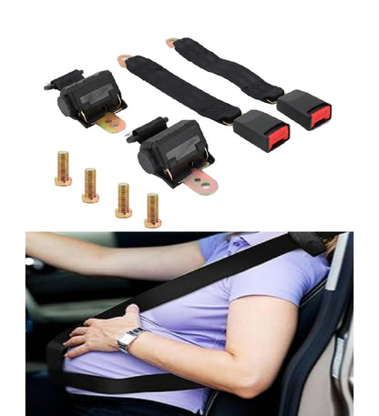2 set 2 punti retrattile per auto sicurezza cintura di sicurezza fibbia universale regolabile generico