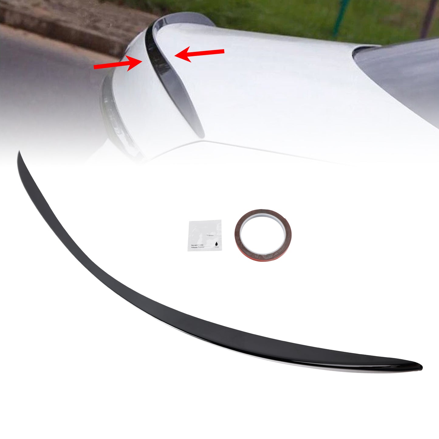 Spoiler posteriore nero lucido Mercedes-Benz Classe E W213 E63 Style 2020+