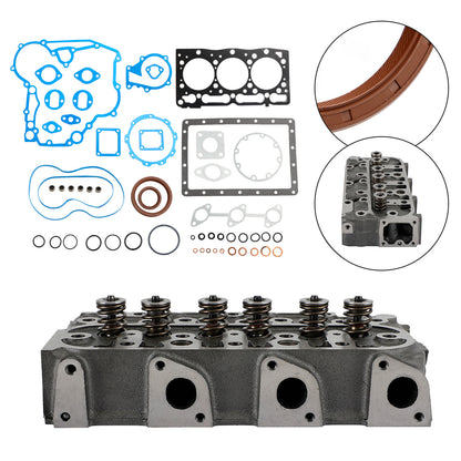 Per ESCAVATORE KUBOTA U25S KX41-2S KX41-2 3 cilindri Testata completa + guarnizione
