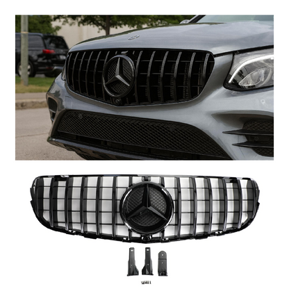 Griglia Paraurti Anteriore Griglia Nero Lucido Per Mercedes Benz X253 2015-2019