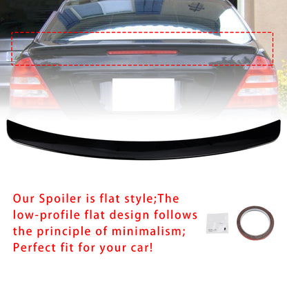 Spoiler posteriore nero lucido Mercedes-Benz Classe C W203 Berlina 2001-2007