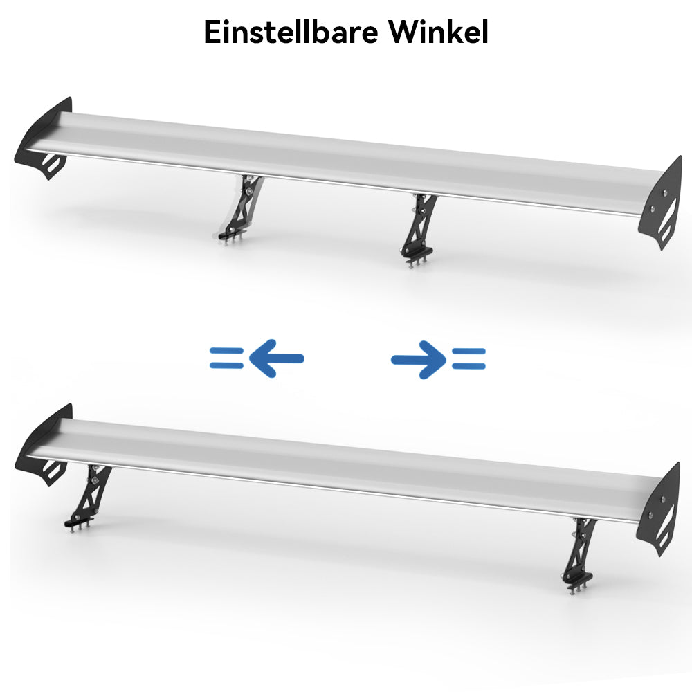 Spoiler da corsa per baule posteriore in alluminio leggero regolabile universale GT generico