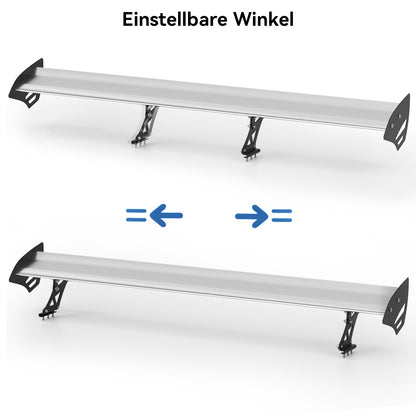 Spoiler da corsa per baule posteriore in alluminio leggero regolabile universale GT generico