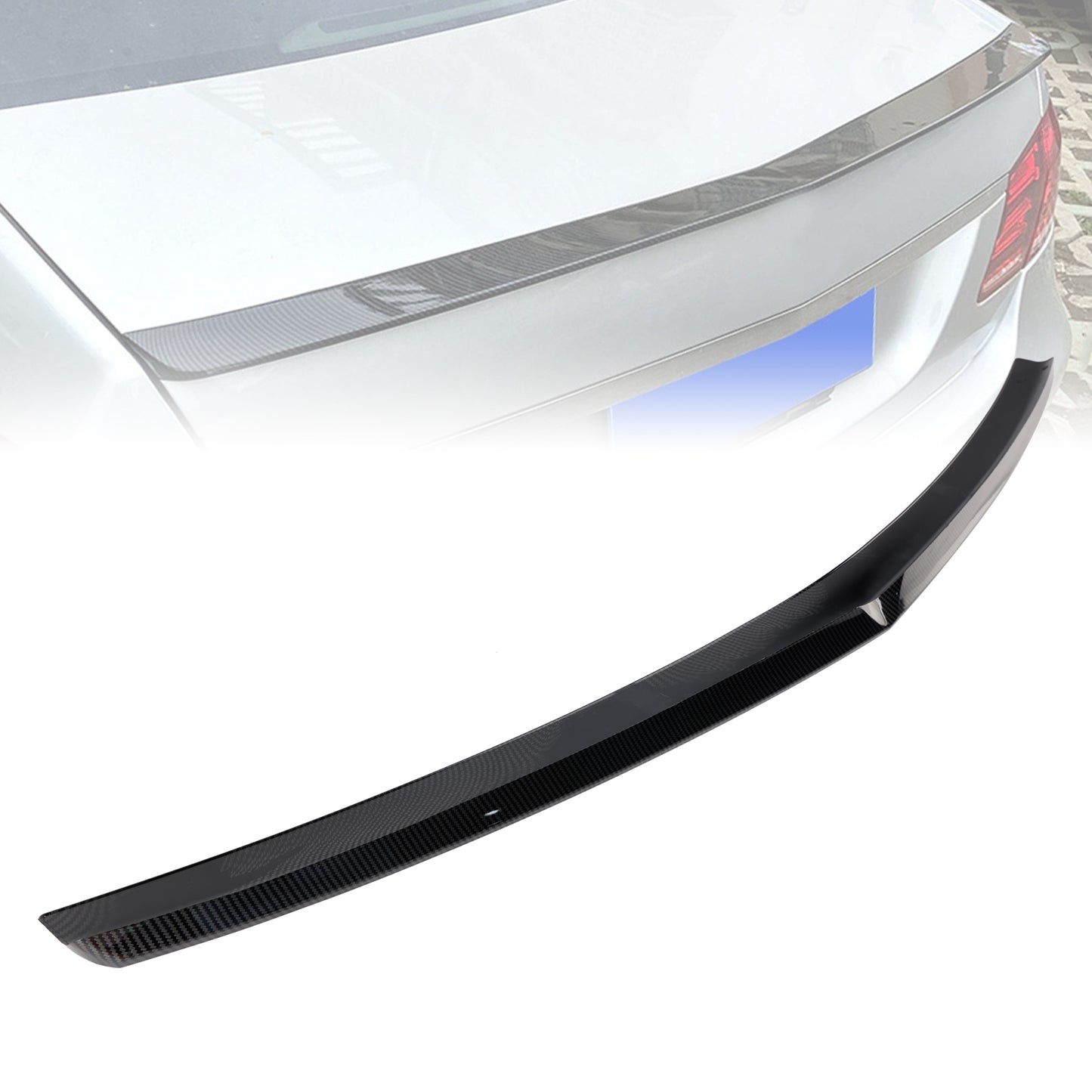 Spoiler posteriore in fibra di carbonio per Mercedes-Benz Classe E W212 2008-2016