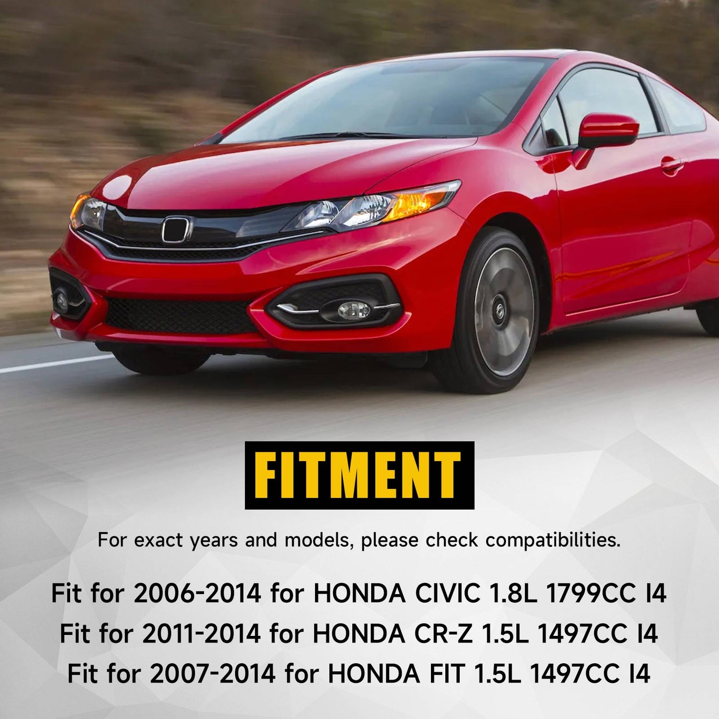 Iniettori di carburante abbinati al flusso 1PCS adatti a Honda Civic 2006-2011 1.8L 16450-RNA-A01 Generico