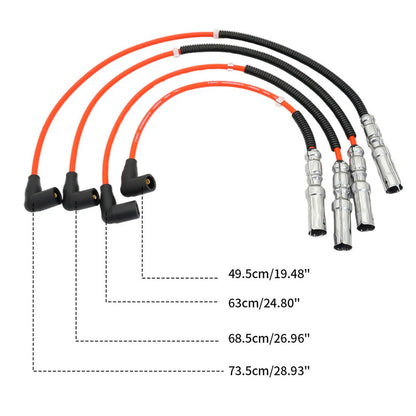 Kit cavi candela da 8 mm 063905431A per VW Beetle Bora Golf GTI Jetta 2.0L