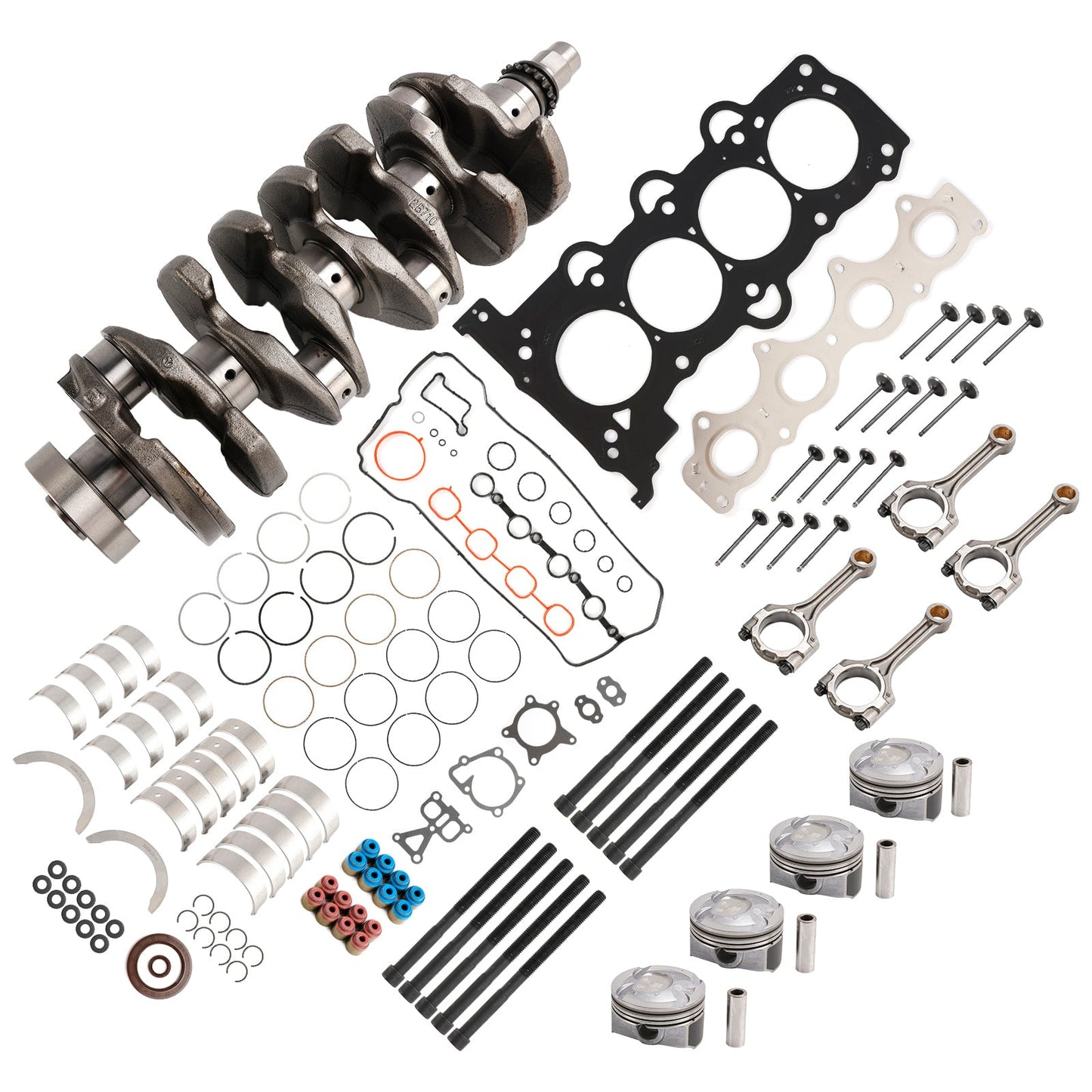 Kit di revisione e ricostruzione del motore Kia K4 G4FJ 1.6T 2014–2021 Kit guarnizioni bielle pistoni 231102B700