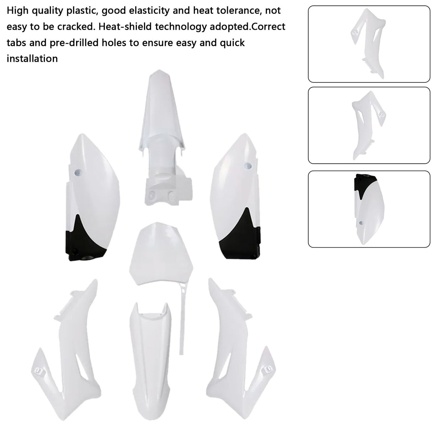 Kit plastiche per carrozzeria Yamaha TTR110 2008-2022 DIRT BIKE, carenatura parafango
