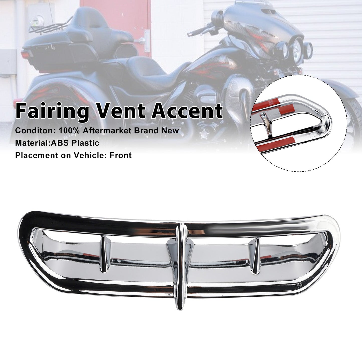 Carenatura con presa d'aria per Touring Electra Street Trike Glide Ultra 2014-2022