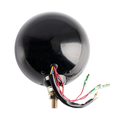 Faro anteriore da 5,75"" universale multifunzionale nero n. 82 per moto