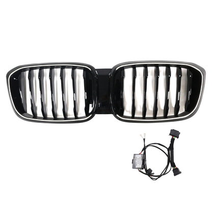 Griglia anteriore a maglie renali nera lucida pre-facelift BMW X3 X3M G01 G08 2018-2021 51138469959 51138469960