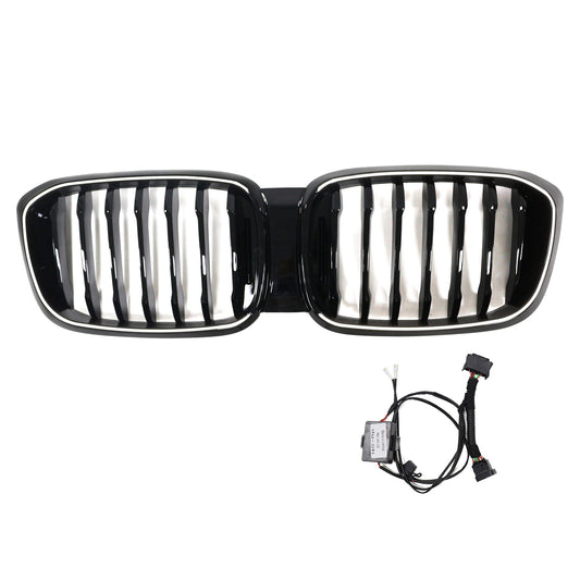 Griglia anteriore a maglie renali nera lucida pre-facelift BMW X3 X3M G01 G08 2018-2021 51138469959 51138469960