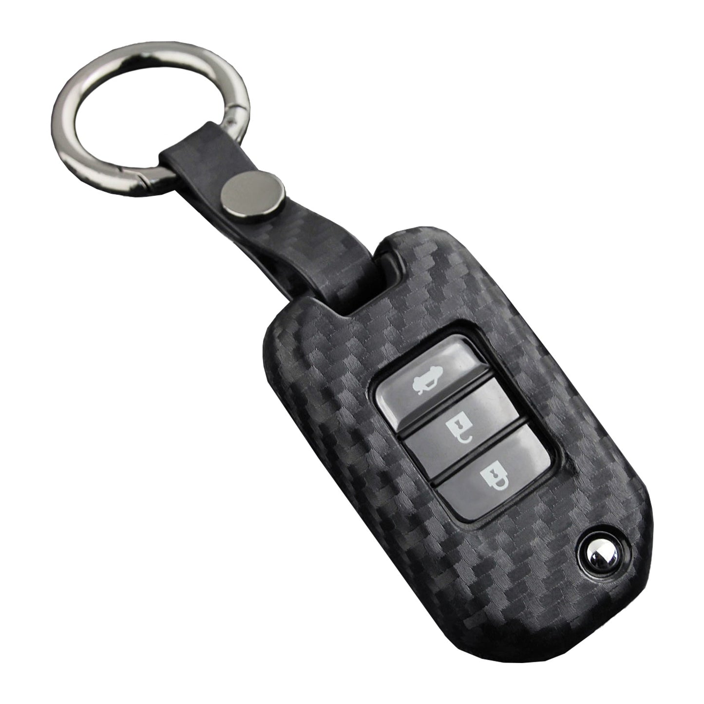 Custodia in similpelle e silicone per chiave auto con fibbia per Honda Accord
