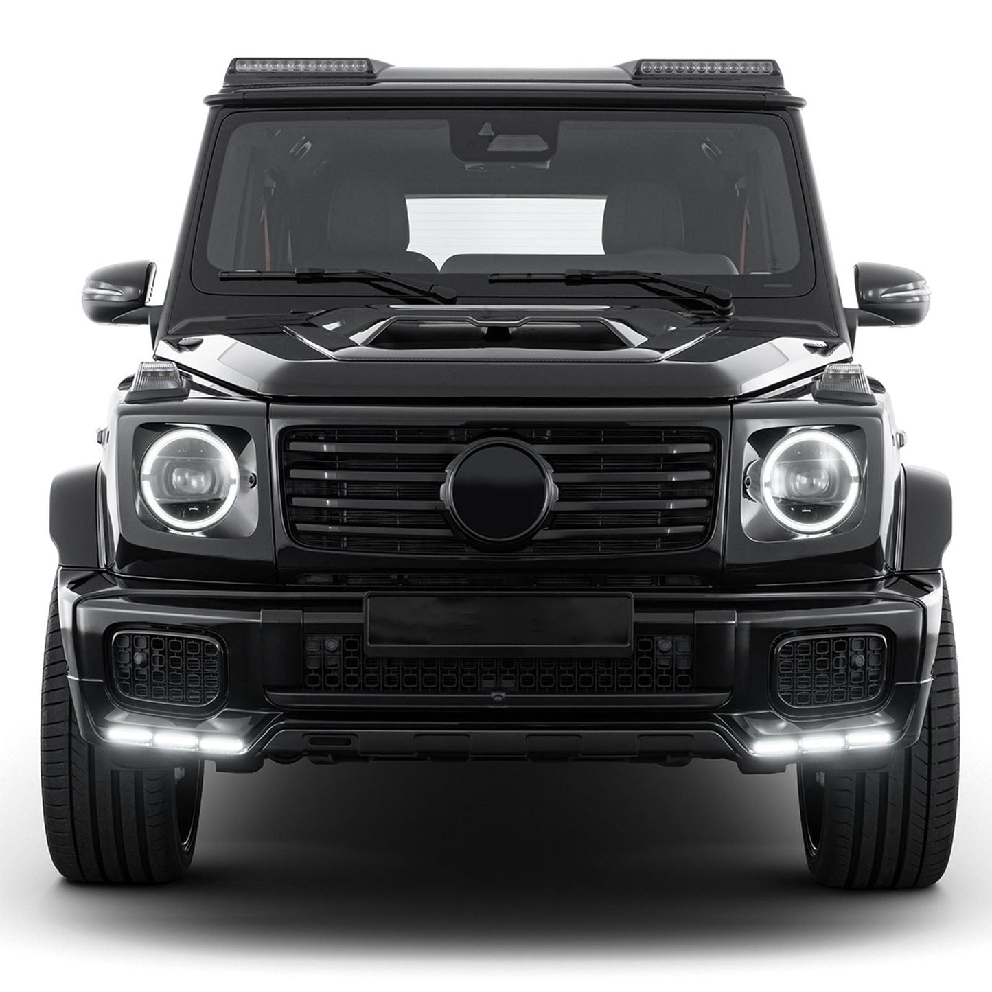 Diffusore anteriore per paraurti compatibile con Mercedes Benz Classe G W465 G450 G500 2025+ PP